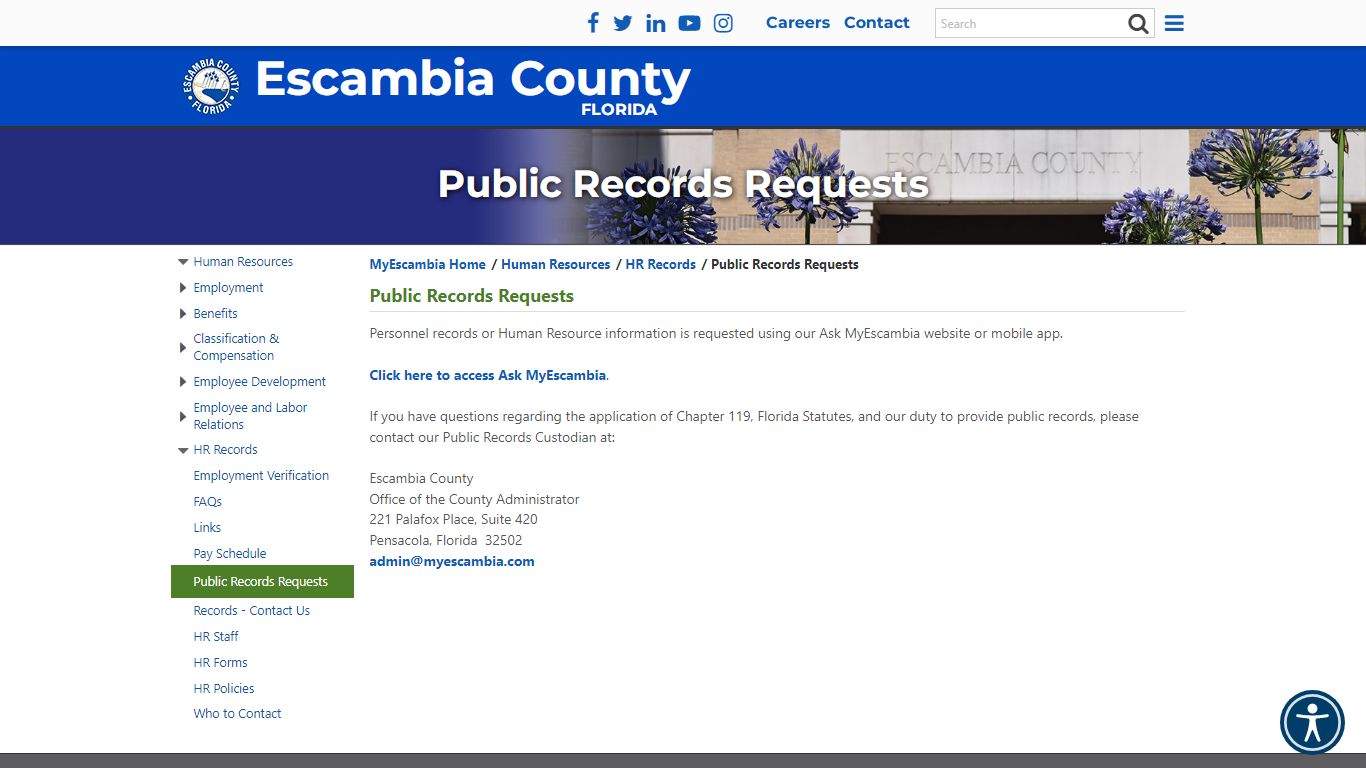 Public Records Requests - MyEscambia.com